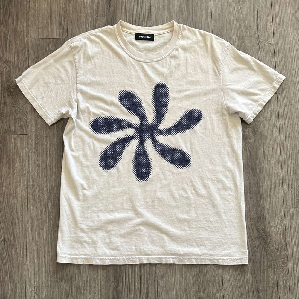 Wind And Sea Cream with Blue Graphic Floral Print